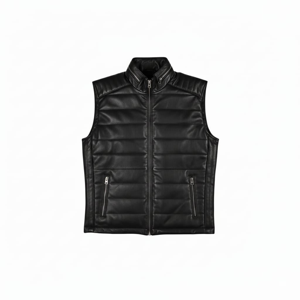 Leather vest
