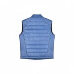 Obsidian Quilted Leather Moto Vest  (W) ( Blue ) - Image 3