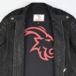 Fiery Black Leather Jacket