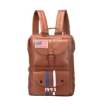 biker leather backpack
